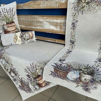 Tegatex Gobelínový ubrus kopretiny s levandulemi 40x140 cm