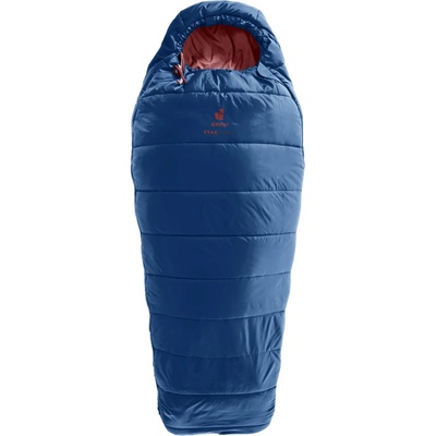 Deuter Детски спален чувал Deuter Kid's Starlight Kids' sleeping bag - Nightblue / Redwood - размер 160-190 x 67 x 44 cm (516-0151-0611)