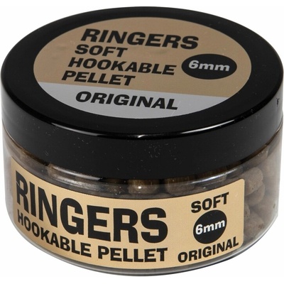 Ringers Mäkčené Pelety Soft Hooks Pellets 65g 6mm Natural