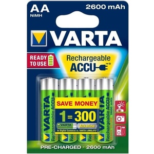 VARTA Rechargeable Accu AA 2600mAh (4)