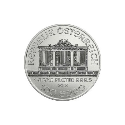 Münze Österreich platinová mince Wiener Philharmoniker 2018 1 oz – Zboží Dáma