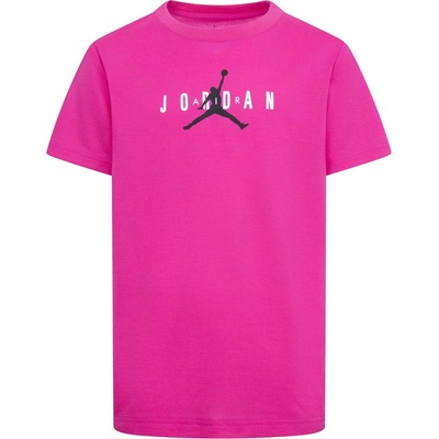 Детска тениска Air Jordan Air Longline Graphic T Shirt Junior Boys - Laser Fuschia