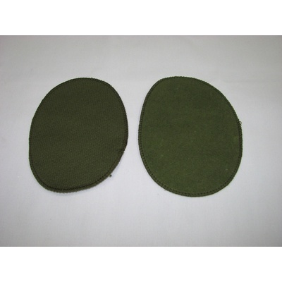 Našívacie záplaty jersey-úplet zelená khaki