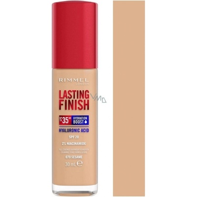 Rimmel London Lasting Finish 35H SPF20 Dlhotrvajúci hydratačný make-up 070 sesame 30 ml