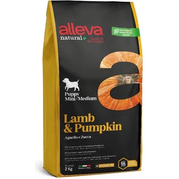Alleva NATURAL кучешка агне и тиква мини/среден 2 кг