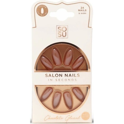 SOSU Cosmetics Umělé nehty Chocolate 24 ks