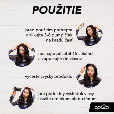Got2b suchý šampón v ľahkej sprejovej hmle 150 ml