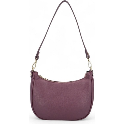 Trendy dámská kožená crossbody kabelka Sillid fialová
