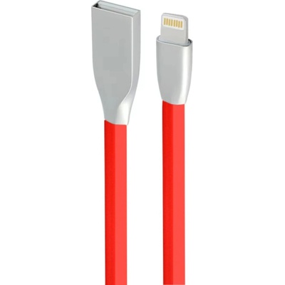 W-Star KBLTNRD1 SB Lightning silikonový 2,4A Premium 1m červený