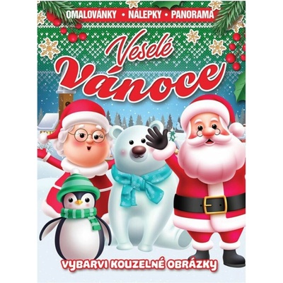 FONI Book Omalovánky Veselé Vánoce se samolepkami