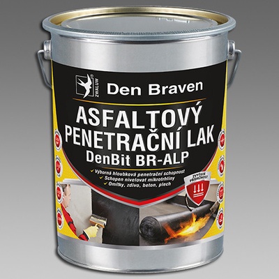 Den Braven - Asfaltový penetrační lak DenBit ALP 300, plechový kanystr 9 kg, černý