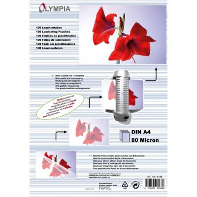 Fólie pro laminaci polomatná A4 Olympia