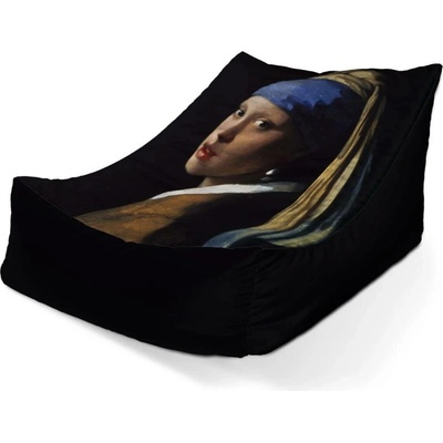 Sablio sedací vak lounge Dívka s perlou Johannes Vermeer 80 x 95 x 50 cm