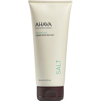 AHAVA Deadsea Salt Liquid Dead Sea Salt почистващ пилинг за тяло с морски соли за жени 200 мл