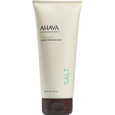 AHAVA Deadsea Salt Liquid Dead Sea Salt почистващ пилинг за тяло с морски соли за жени 200 мл