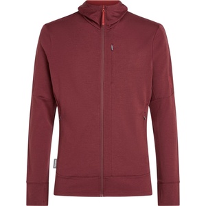 Icebreaker Мъжко вълнено яке Icebreaker Merino 260 Quantum IV L/S Zip Hoodie Merino hoodie - Port / Agate - размер XL (005-5223-1114)