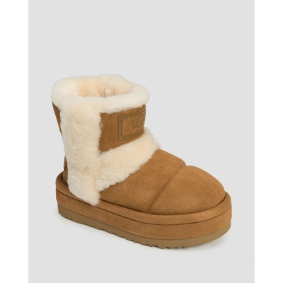 UGG semišové snehule Classic Chillapeak hnedá