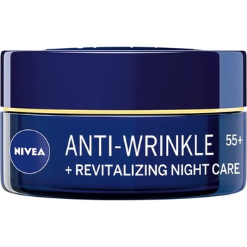 Nivea Revitalizing възстановяващ нощен крем против бръчки 55+ 50ml