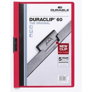 DURABLE Duraclip A4 60 листа червена папка с клипс 220903 (220903)