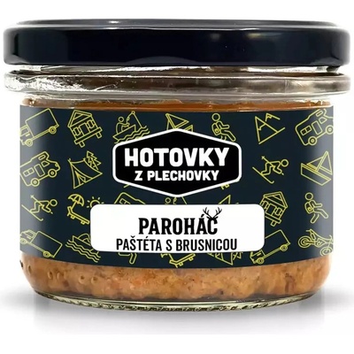 Hotovky z plechovky Paroháč zverinová paštéta s brusnicami 170 g