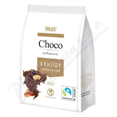 POEX Choco Exclusive Arašídy v mléčné čoko.150 g
