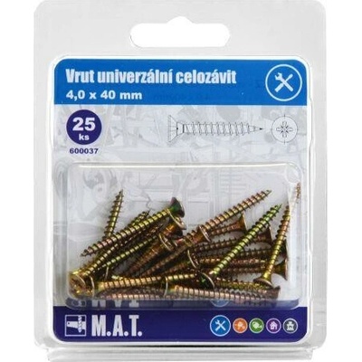vrut un.celozávit 4,0x 40mm ZZ (25ks)