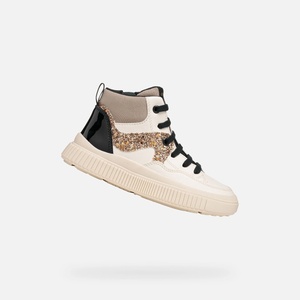 GEOX Кремави детски обувки Geox Laquinny Geox | Byal Bezhov | Момичешки | 32