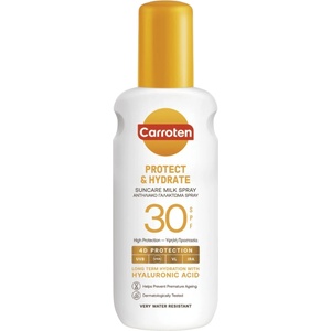 Carroten , слънцезащитен спрей Protect & Hydrate Suncare Milk SPF 30, 200 мл