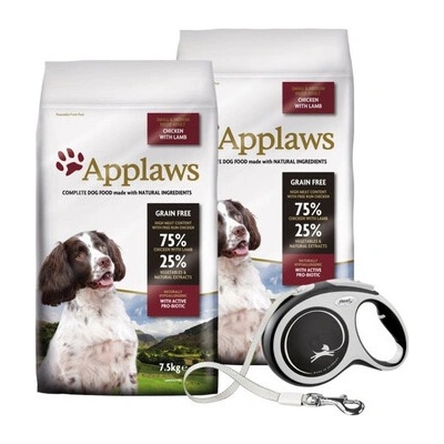 Applaws Dog Adult Small & Medium Breed Chicken & Lamb 2 x 15 kg