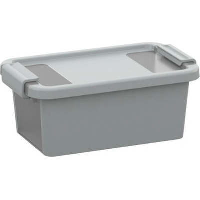 Keter Plastový úložný box Bi Box XS s víkem 3 l šedý