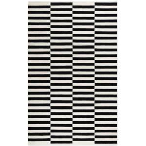 Hanse Home Черно-бял двустранен ръчно изработен вълнен килим 200x300 cm Donna - Hanse Home (106207-200x300)