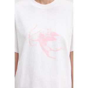 Fiorucci Памучна тениска White Cupid Print Regular Fit T-Shirt (W02SMTSH323CJ01WH09)