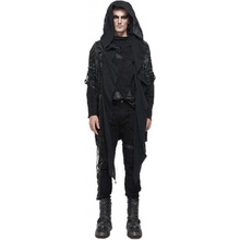 Devil Fashion kabát Satanic Panic Punk Pentagram Čierna