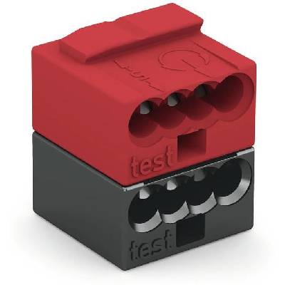 Конектор KNX 2P 4х 0.6…0.8мм червен / черен - 243-211 (243-211)