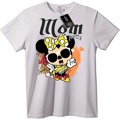 NOONEBRAND Тениска Minnie Мама - XXS, Black