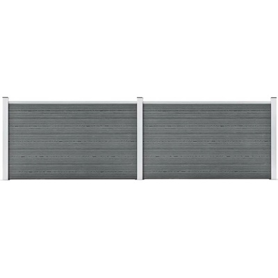 zahrada-XL Zahradní plot WPC 353 x 106 cm šedý