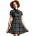 KILLSTAR Дамска рокля KILLSTAR - Menace Collar - ASH TARTAN - KSRA003979