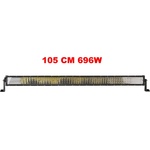  105 См 696W Мощен 7D 7Д Led Bar Лед Диоден Бар Прожектор 12V 24V 4 Редов