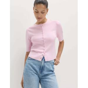 Marks & Spencer Съкратен кардиган с V-образен разрез Marks & Spencer розова Marks & Spencer | Rozov | ЖЕНИ | S