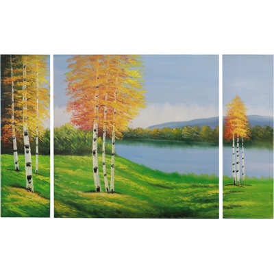 Ručně malovaný obraz Dalmart krajiny 160x100cm třídílný