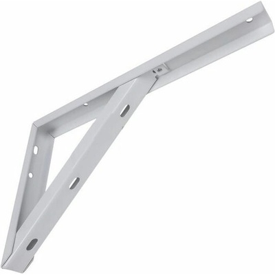 Konzole s podpěrou KP2 180x300x30x2mm, bílá