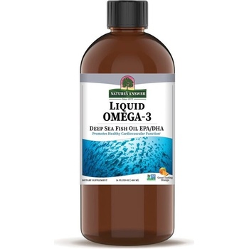 Nature´s answer Omega-3 Rybí Olej s příchutí Pomeranče 480 ml