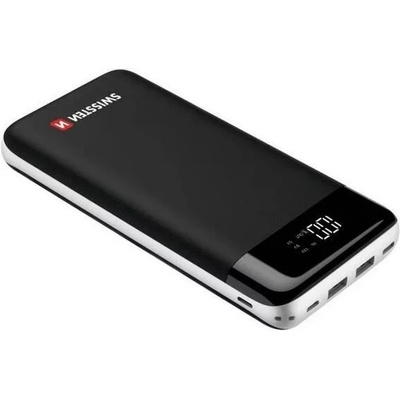 Swissten Black Core power banka 30000 mAh černá