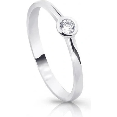 Zodiax Dámský prsten se zirkonem v bílém zlatě 1632
