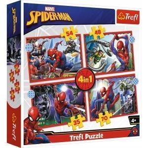 Trefl Puzzle - 4in1 - Heroic Spider-Man Trefl 34384