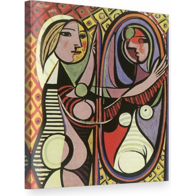 Obraz na plátne DIEVČA PRED ZRKADLOM – Pablo Picasso - 50x40 cm