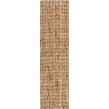 Flair Rugs Зелено-естествена двустранна ръчно изработена ютена пътека 60x230 cm Jute Boucle Green - Flair Rugs (503119377583)