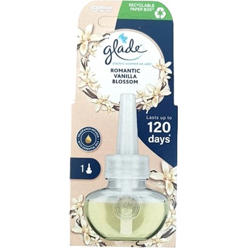 Glade Electric Scented Oil Romantic Vanilla Blossom tekutá náplň do elektrického osviežovača vzduchu 20 ml