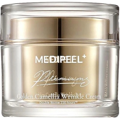 MEDI-PEEL Крем за лице против бръчки с японска камелия, витамин Ц, ниацинамид, пептиди, серамиди и хидратиращи съставки Medi-Peel Peptide 9 Golden Camellia Wrinkle Cream