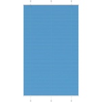 vidaXL Плисирана щора, синя, 115x200 см, ширина на плата 114, 4 см, полиестер (4015214)